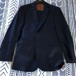 Jos A Bank navy blue slim fit 40L suit